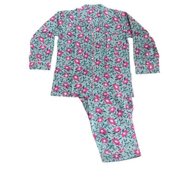 Hand Made Other - Cotton Block Print Pajamas Gift Pouch